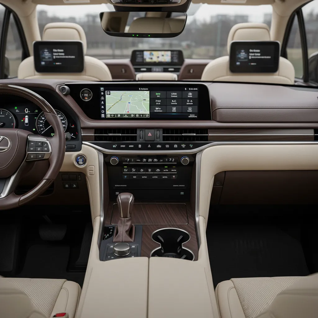 Hệ thống giải trí đỉnh cao với 25 loa Mark Levinson và giao diện màn hình kép hiện đại