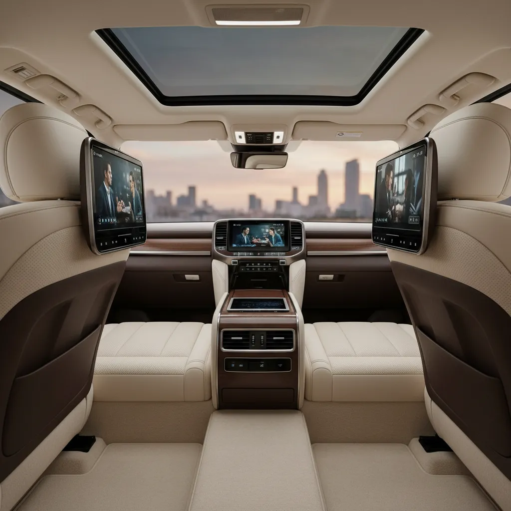 Hàng ghế thương gia trên Lexus LX600 VIP định nghĩa lại sự xa xỉ