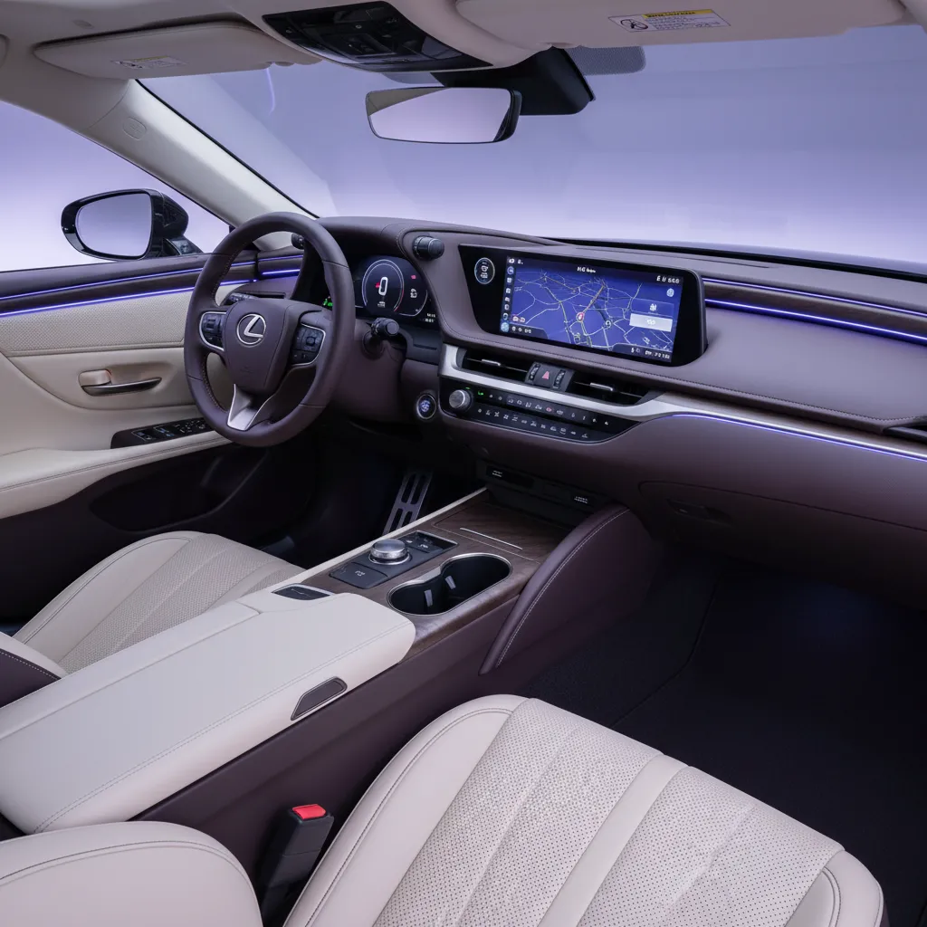 Khoang l&aacute;i Tazuna của Lexus ES250 2026 tập trung tối đa v&agrave;o trải nghiệm của người điều khiển
