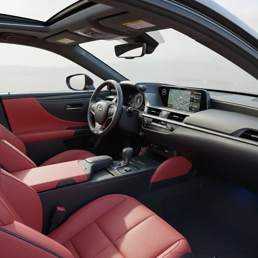 Khoang nội thất sang trọng tiện nghi v&agrave; đậm chất thể thao của ES 250 F Sport