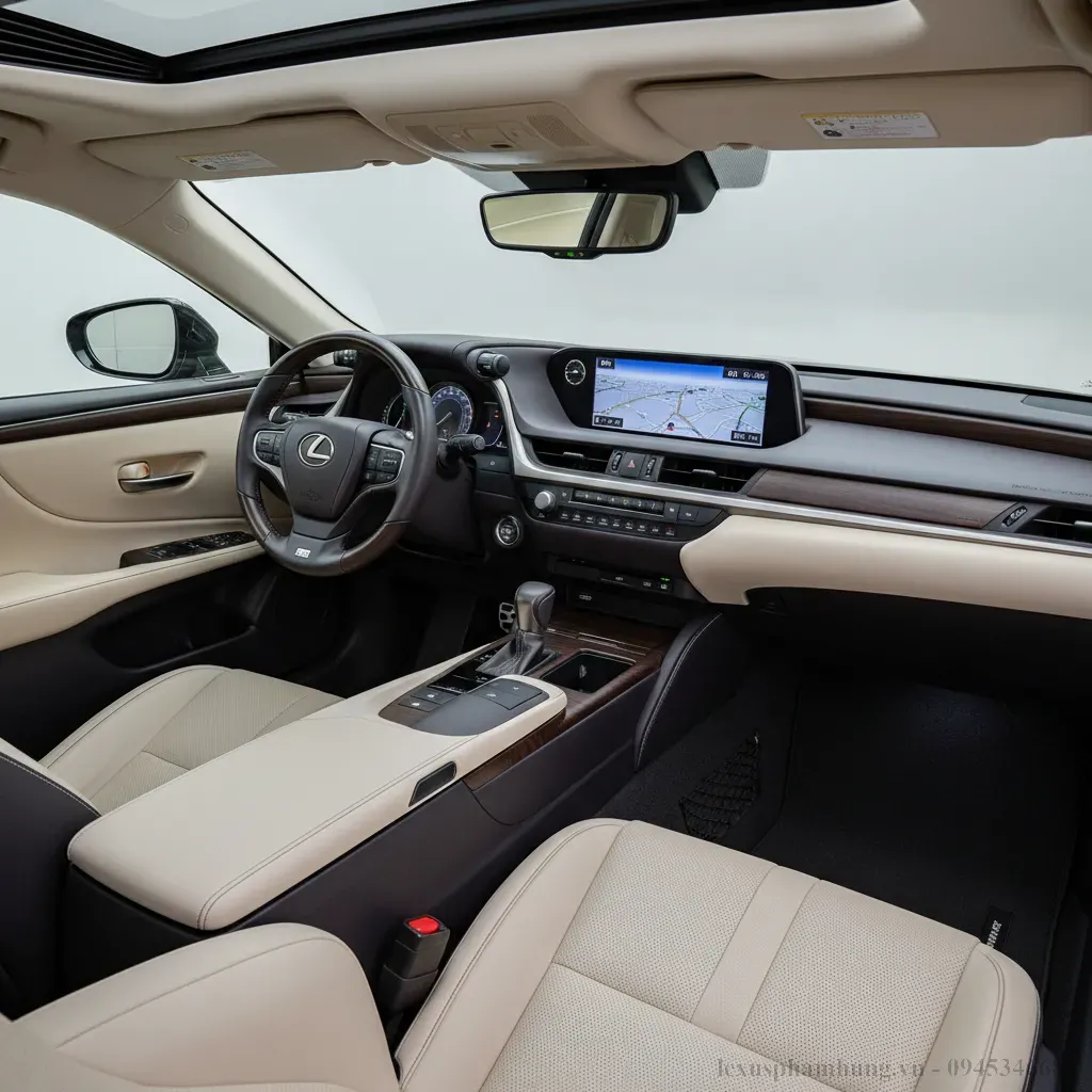 Khoang nội thất Lexus ES 250 2021 đẳng cấp với tiện nghi hiện đại v&agrave; vật liệu cao cấp