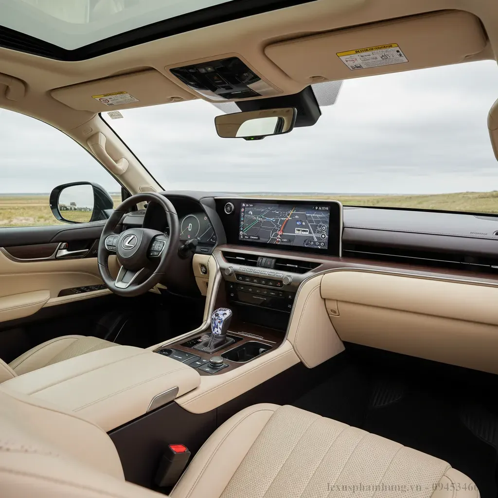Khoang nội thất Lexus LX600 2026  Nơi tiện nghi v&agrave; sang trọng h&ograve;a quyện