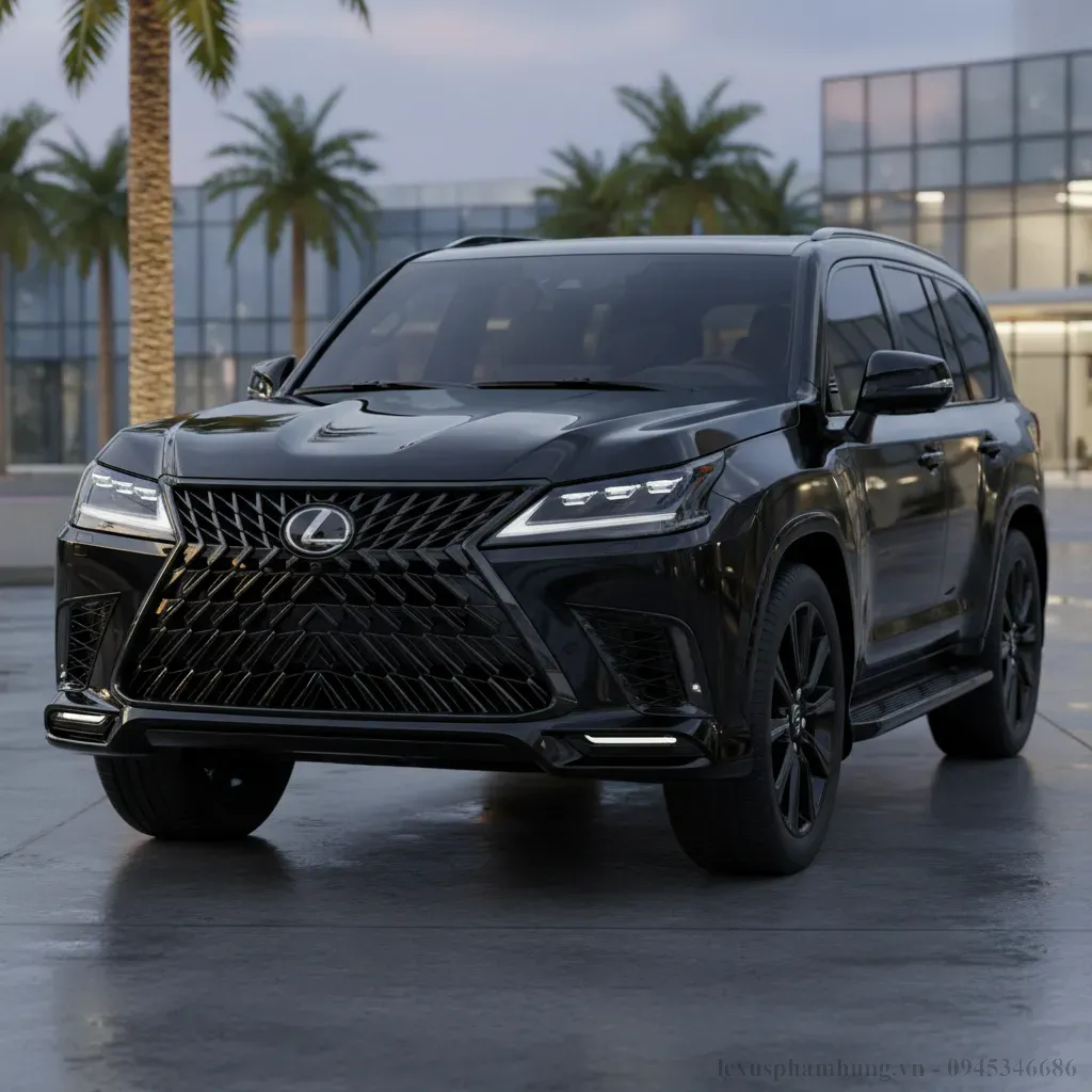 Thiết kế ngoại thất Lexus LX600 2026 mạnh mẽ v&agrave; uy quyền