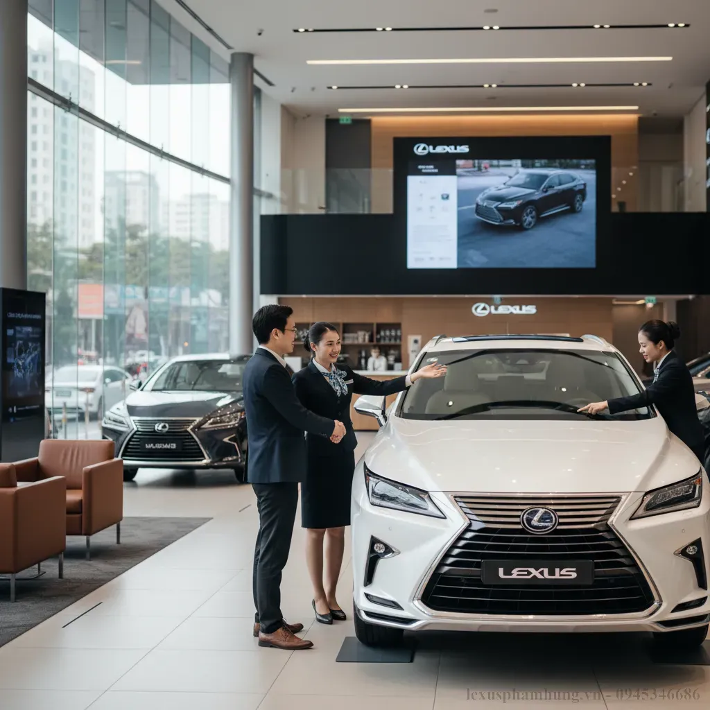 Kh&aacute;ch h&agrave;ng tiềm năng t&igrave;m hiểu th&ocirc;ng tin v&agrave; đặt cọc xe Lexus LX600 2026 tại đại l&yacute; ch&iacute;nh h&atilde;ng