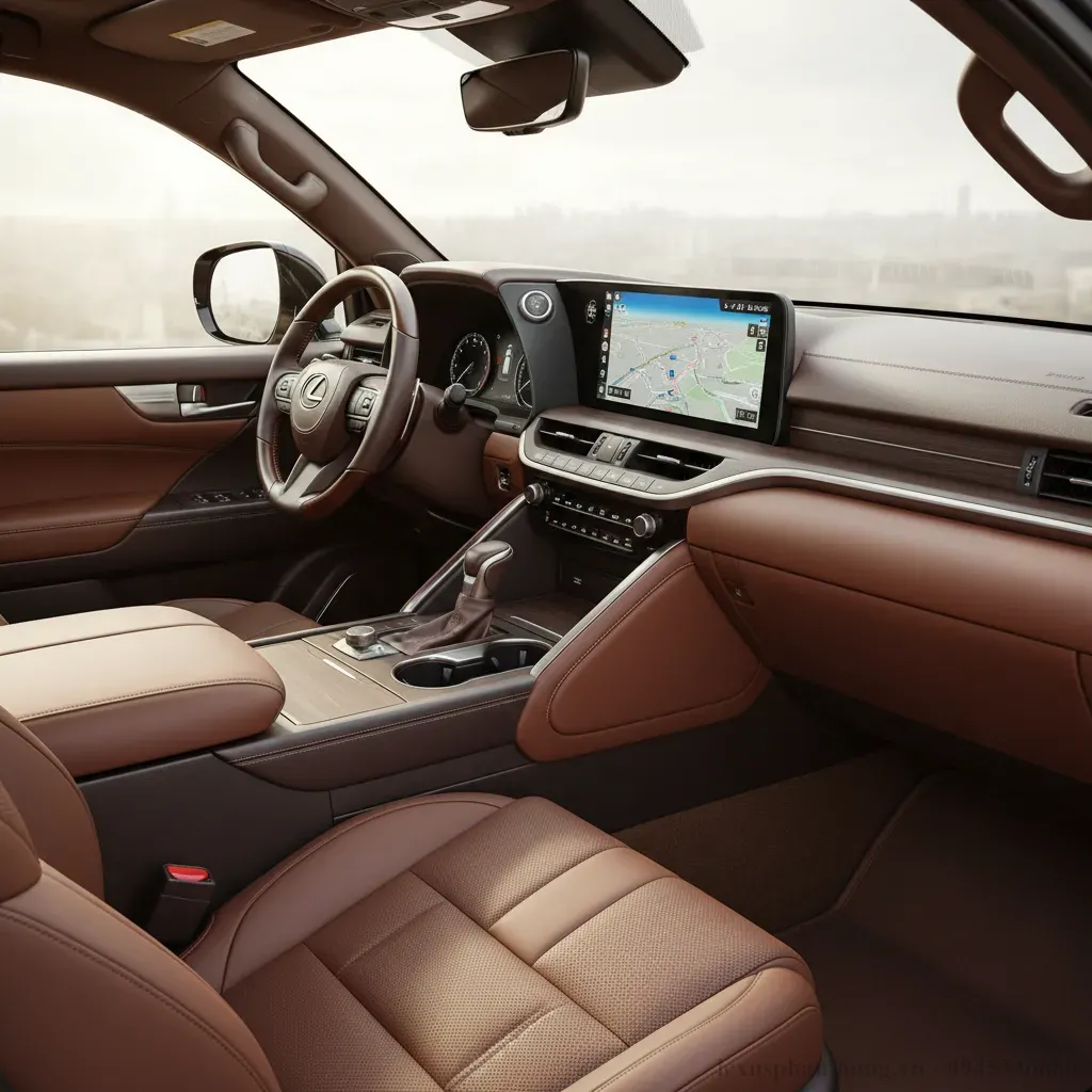Khoang lái Lexus LX600 2026 Sự kết hợp hoàn hảo giữa sang trọng và công nghệ