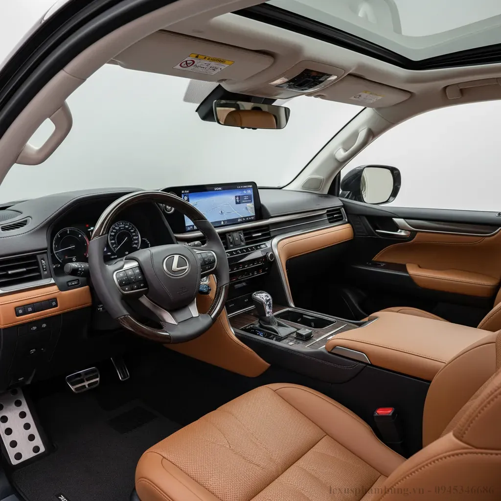 Nội thất Lexus LX600 2026  Nơi c&ocirc;ng nghệ v&agrave; sự sang trọng h&ograve;a quyện