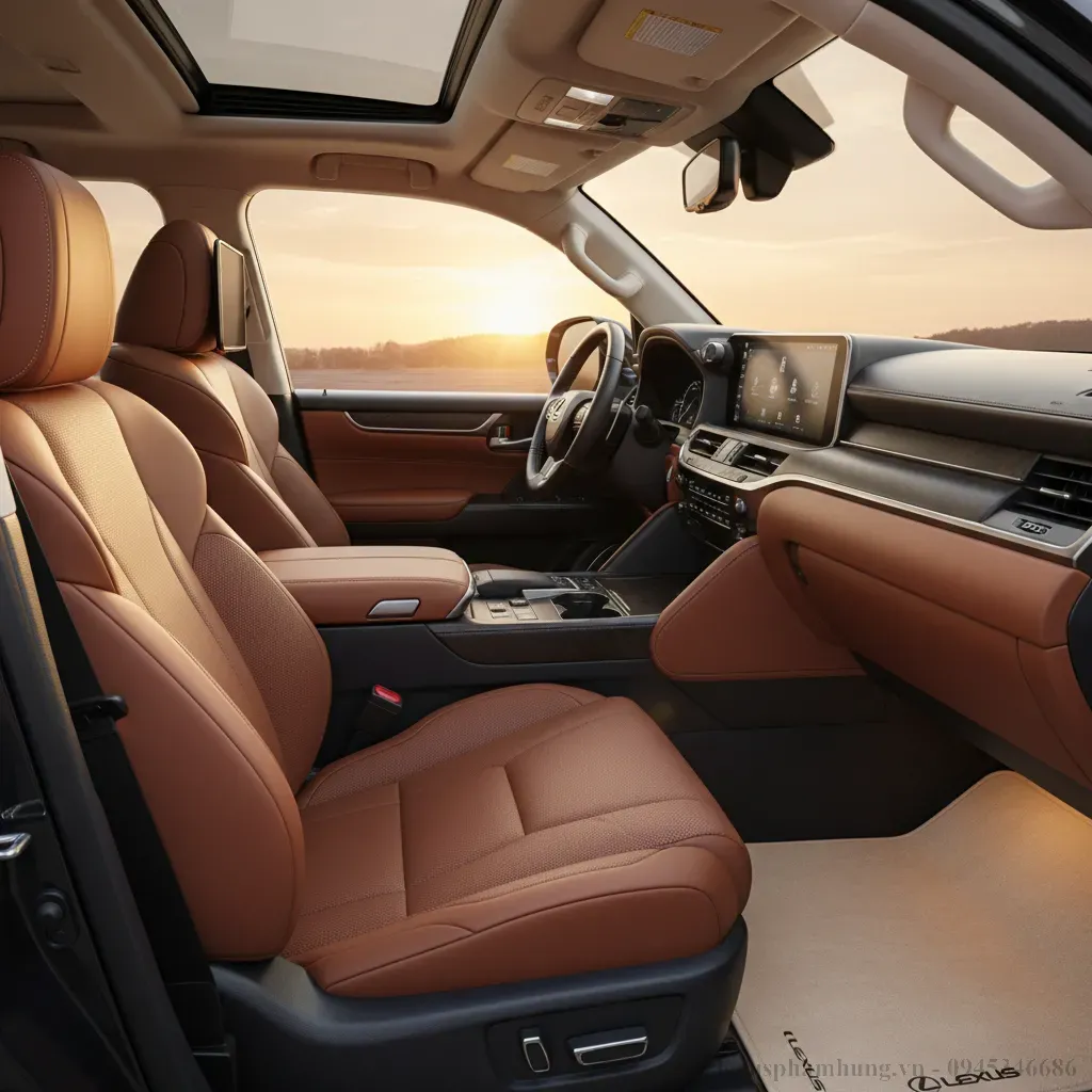 Khoang nội thất Lexus LX600 2026  Nơi đẳng cấp v&agrave; c&ocirc;ng nghệ giao thoa