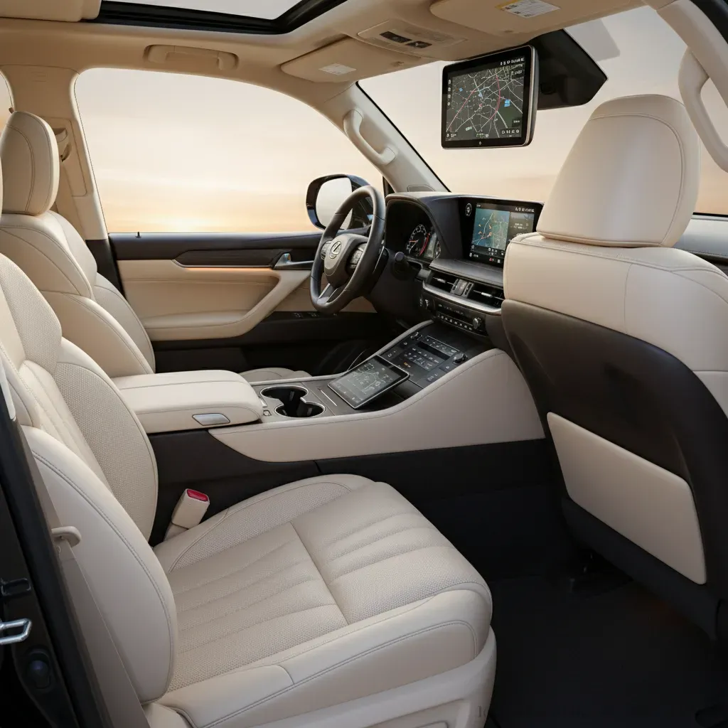 Nội thất Lexus LX600 2026 Sự kết hợp ho&agrave;n hảo giữa sang trọng v&agrave; c&ocirc;ng nghệ