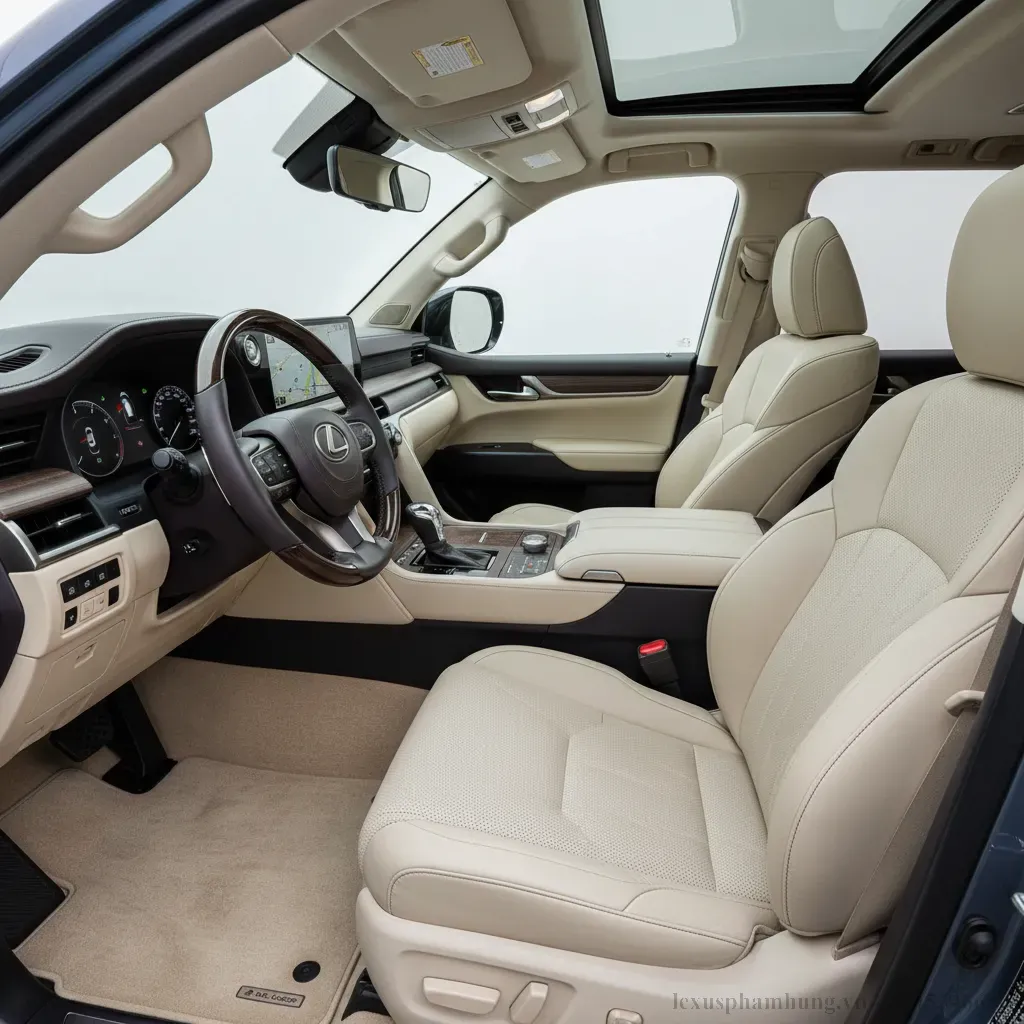 Nội thất Lexus LX600 2026  Kh&ocirc;ng gian tiện nghi v&agrave; đẳng cấp vượt trội