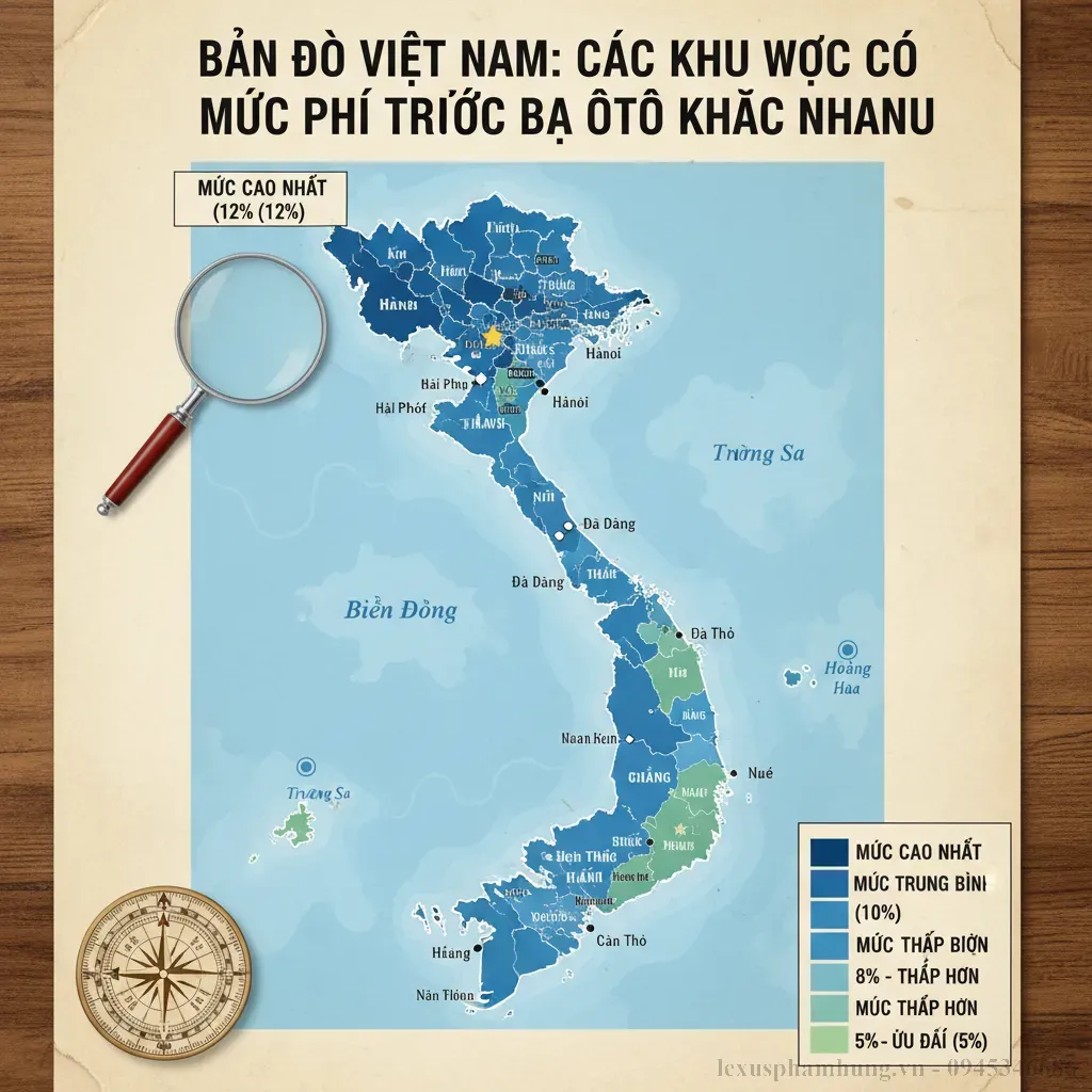 Sự kh&aacute;c biệt về ph&iacute; trước bạ giữa c&aacute;c v&ugrave;ng miền tại Việt Nam