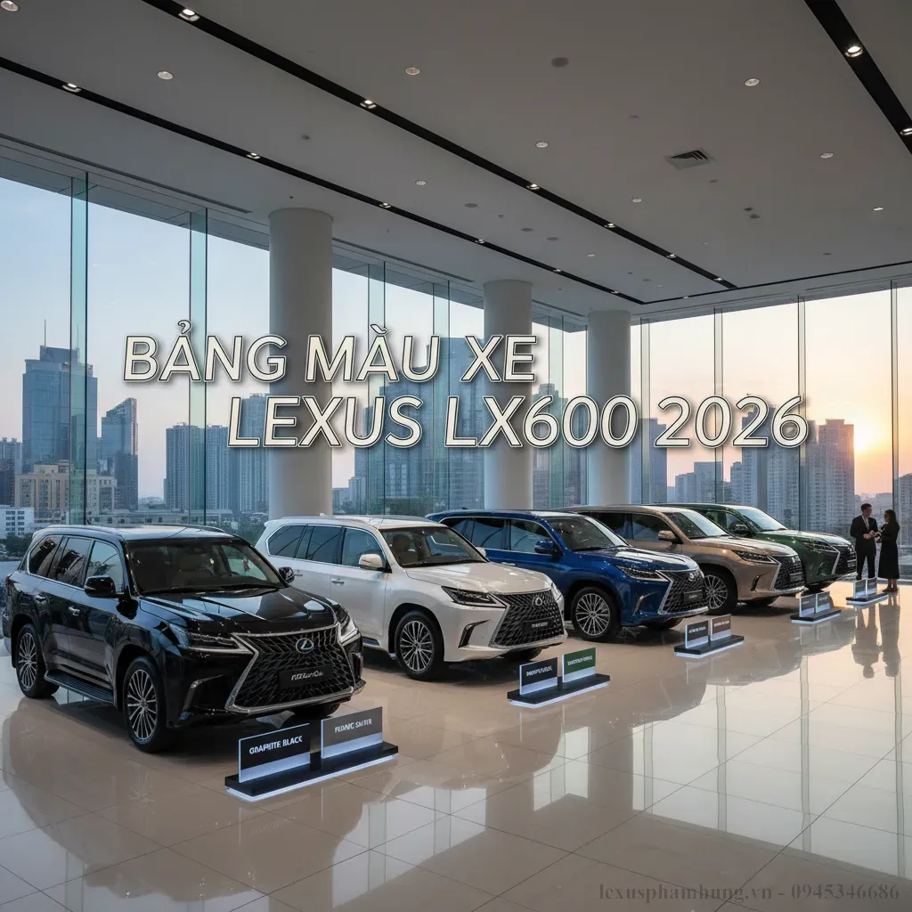 Lựa chọn màu sắc Lexus LX600 2026 phù hợp với phong cách cá nhân