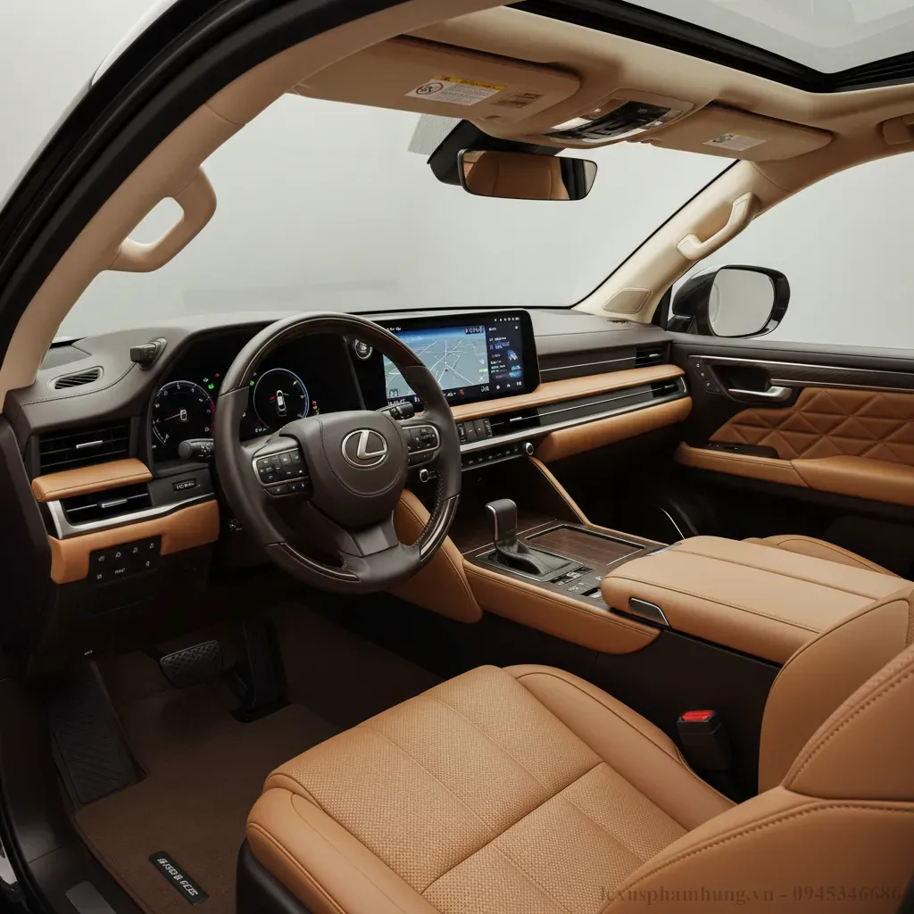 Khoang l&aacute;i Lexus LX600 2026  Nơi c&ocirc;ng nghệ v&agrave; sự xa hoa h&ograve;a quyện