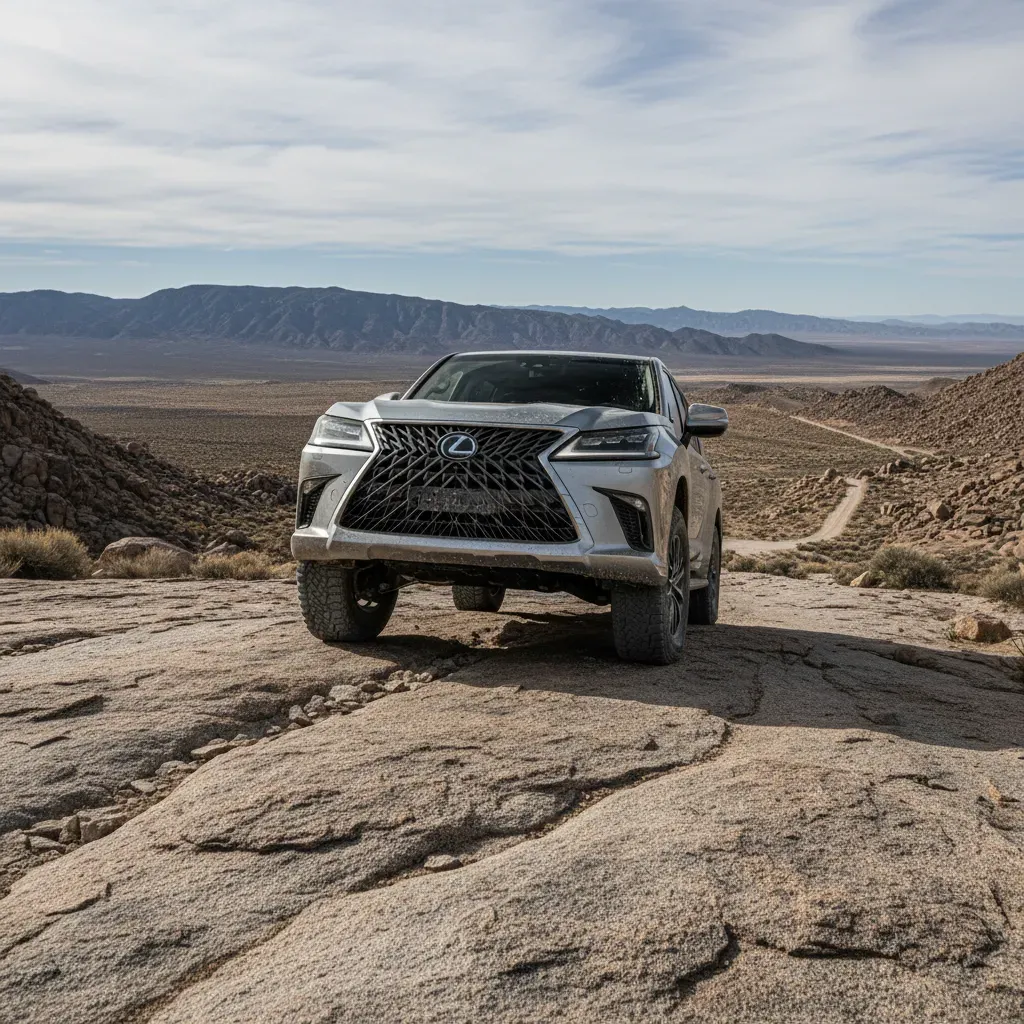 Lexus LX600 2026 chinh phục địa hình đá gồ ghề
