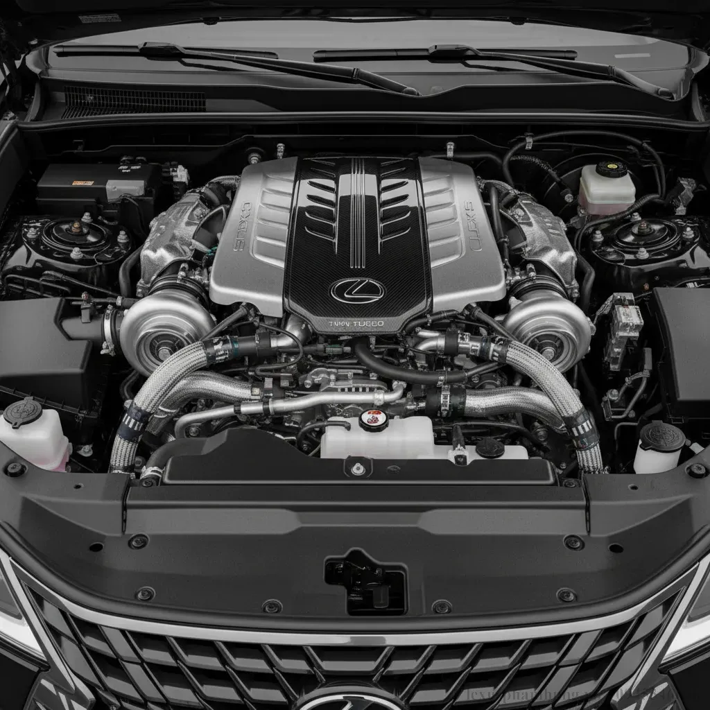 Tr&aacute;i tim mạnh mẽ của Lexus LX600 2026 với động cơ V6 TwinTurbo