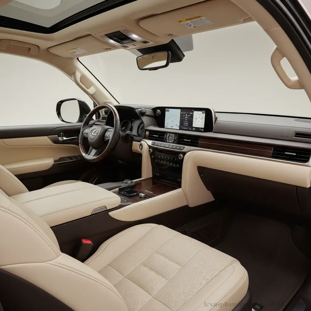 Không gian nội thất đẳng cấp của Lexus LX600 2026