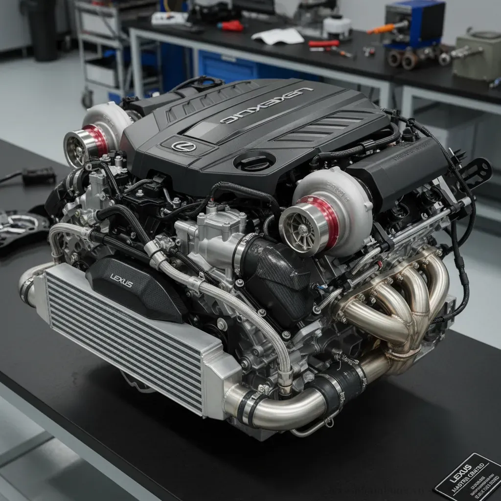 Động cơ V6 TwinTurbo mạnh mẽ tr&aacute;i tim của Lexus LX600 2026