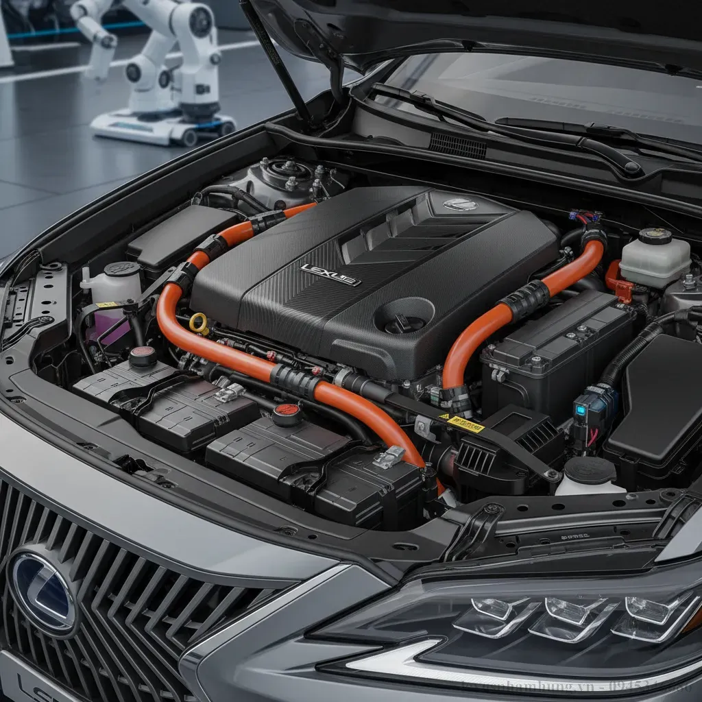 Hệ thống động cơ hybrid v&agrave; c&ocirc;ng nghệ an to&agrave;n ti&ecirc;n tiến tr&ecirc;n Lexus ES 2026