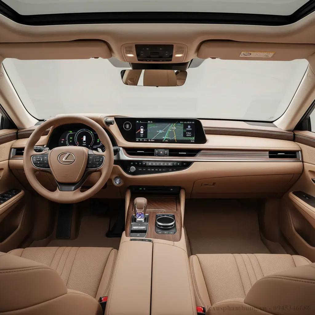 Nội thất sang trọng v&agrave; tiện nghi của Lexus ES 2026