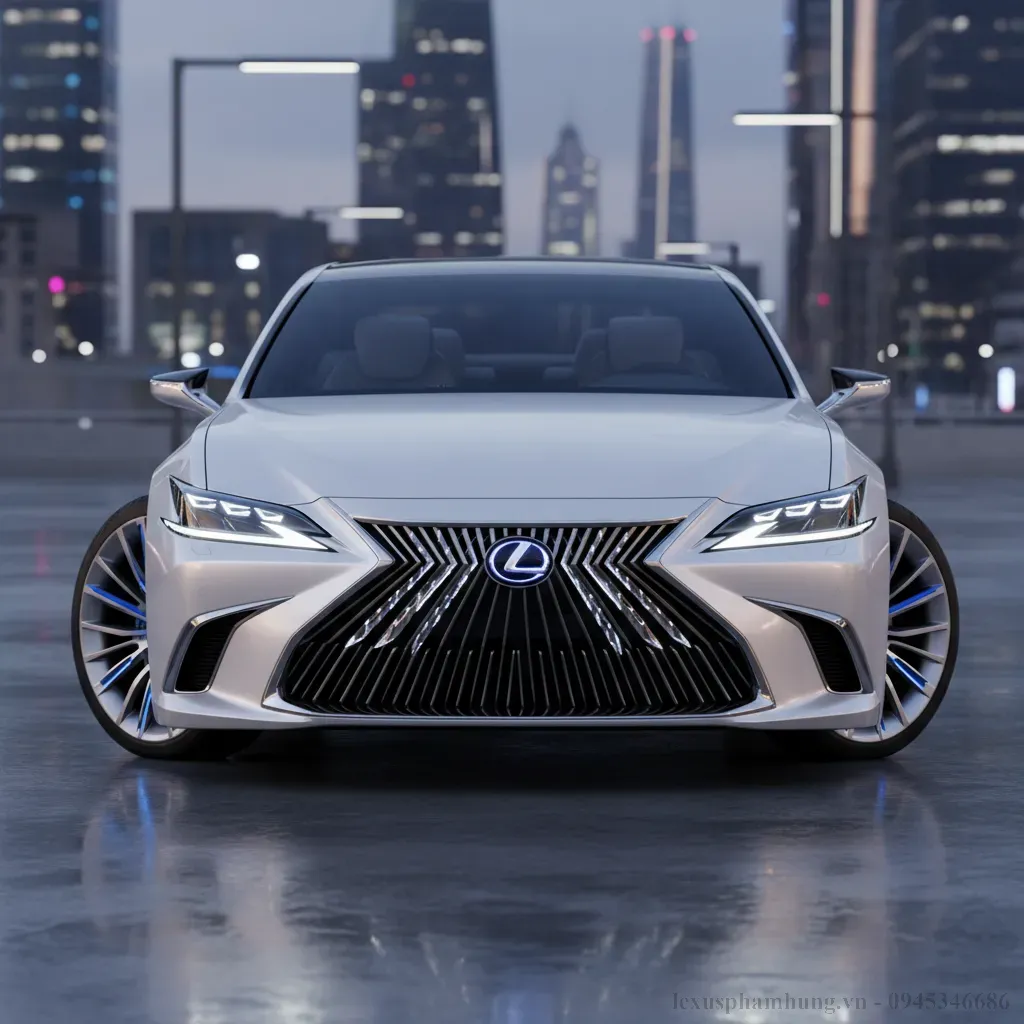 H&igrave;nh ảnh minh họa Lexus ES thế hệ mới với thiết kế hiện đại v&agrave; sang trọng