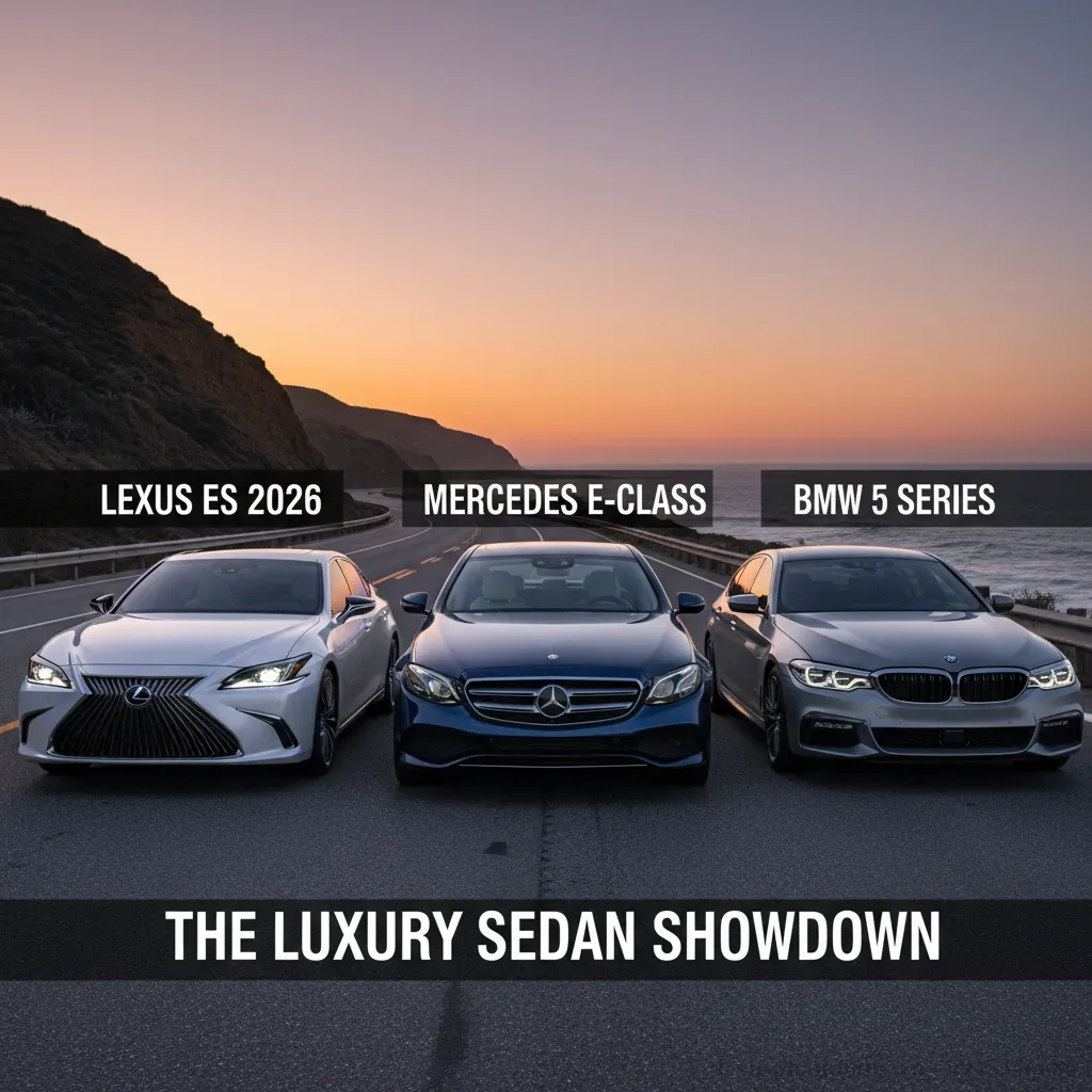 Lexus ES 2026 sẽ cạnh tranh mạnh mẽ với c&aacute;c đối thủ c&ugrave;ng ph&acirc;n kh&uacute;c