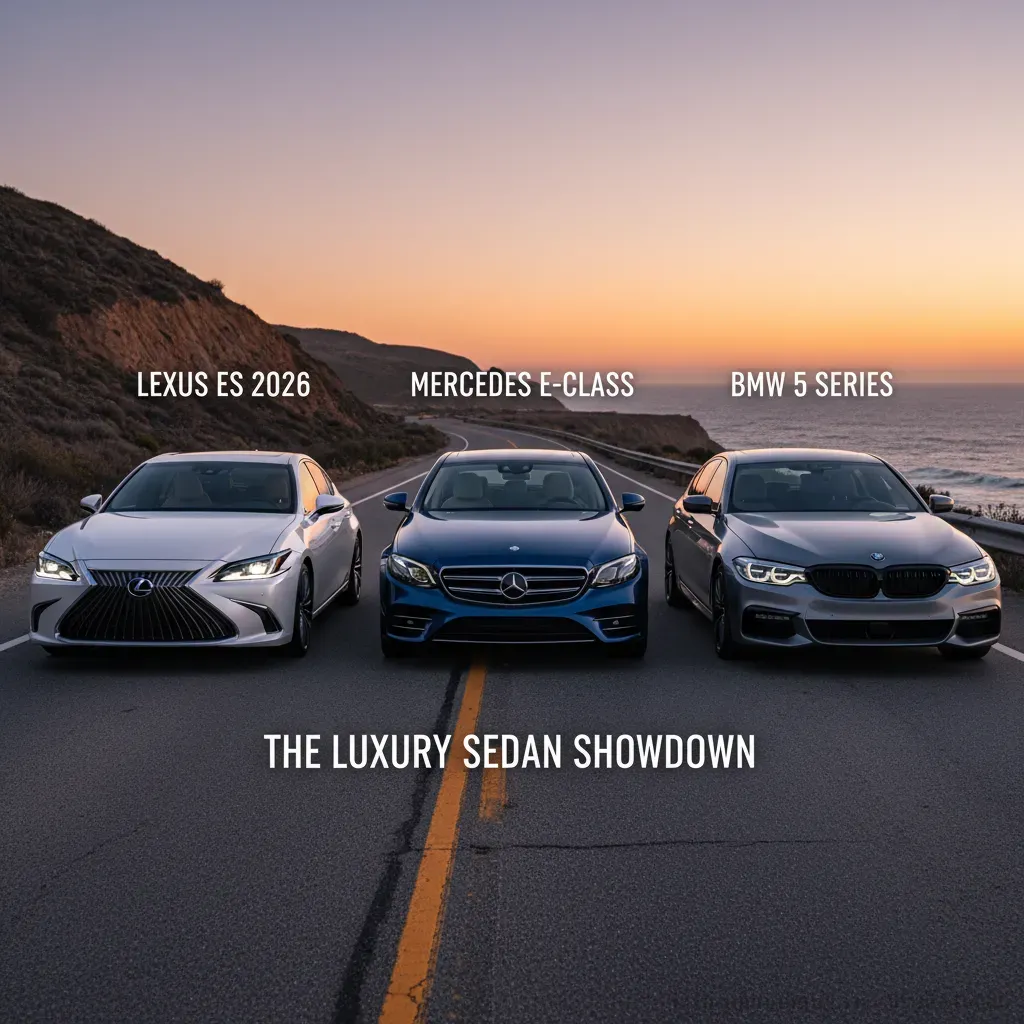 So sánh thiết kế và phân khúc của Lexus ES 2026 với các đối thủ chính