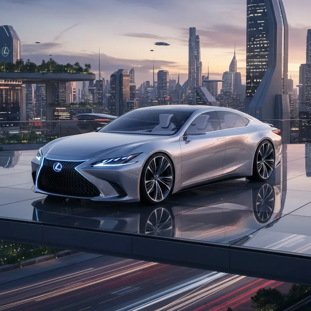 Hình ảnh minh họa mẫu xe Lexus ES 2026 với thiết kế dự kiến hiện đại và sang trọng