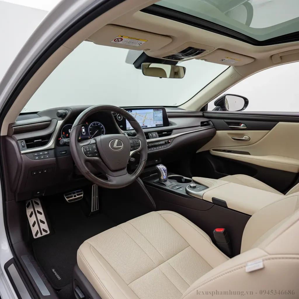 Nội thất tinh tế v&agrave; tiện nghi của Lexus ES 250 2026
