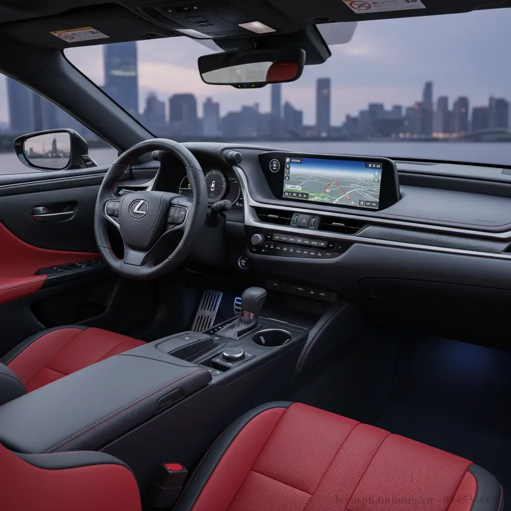 Khoang nội thất Lexus ES 250 F Sport 2026 kết hợp sang trọng v&agrave; thể thao