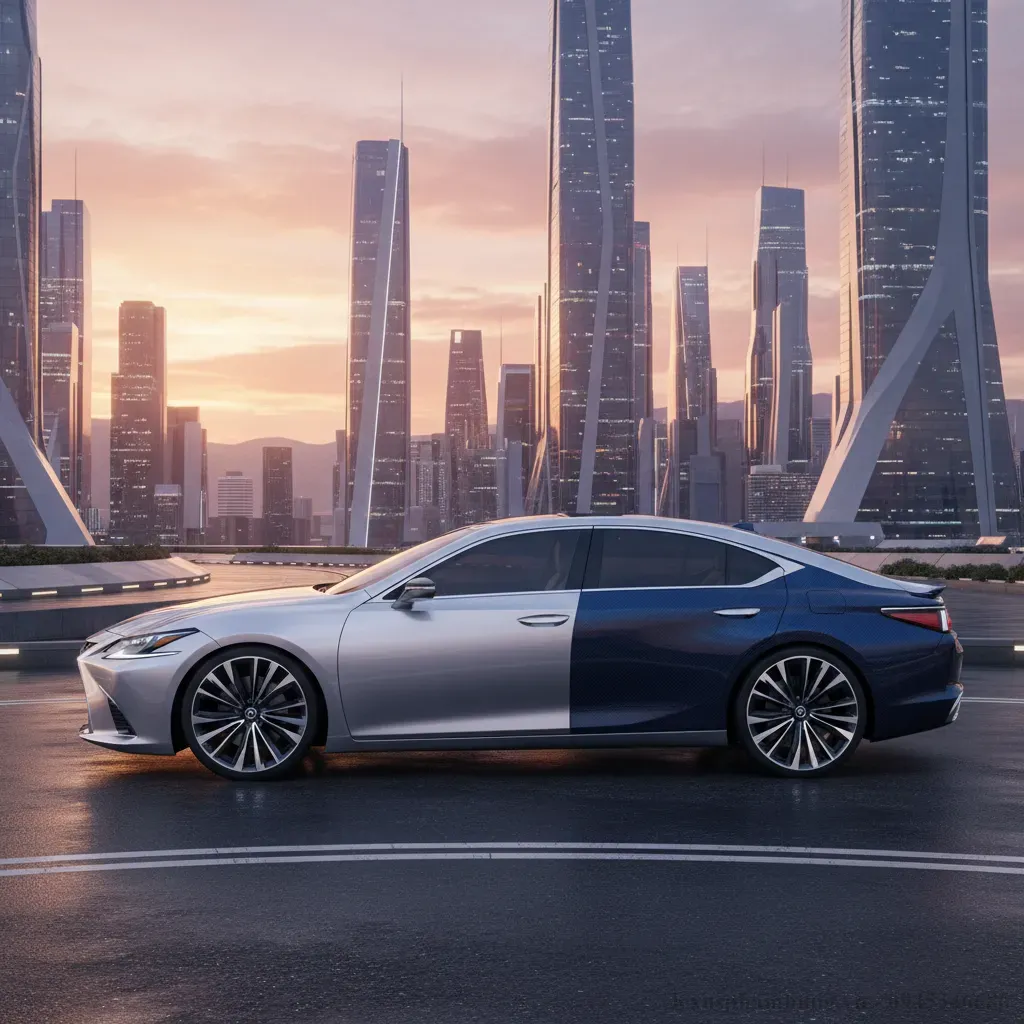 H&igrave;nh ảnh concept dự kiến của Lexus ES 300h 2026 với thiết kế ngoại thất hiện đại