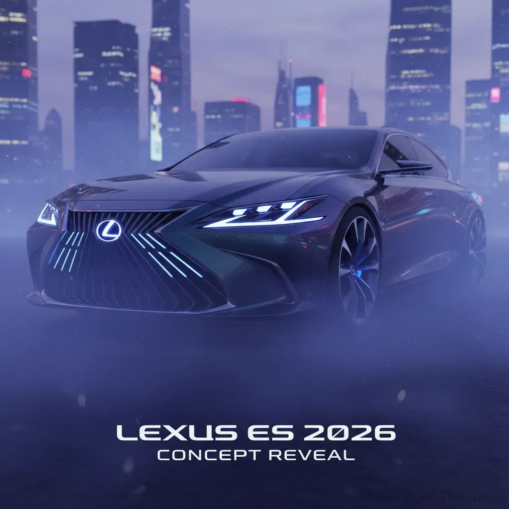 Hình ảnh concept hé lộ thiết kế tương lai đầy ấn tượng của Lexus ES 2026