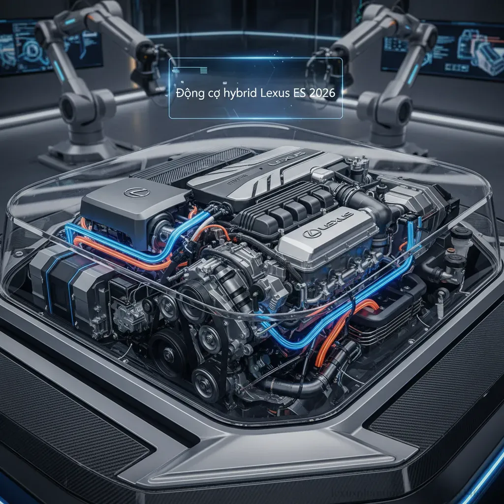 C&ocirc;ng nghệ hybrid ti&ecirc;n tiến mang lại hiệu suất v&agrave; tiết kiệm nhi&ecirc;n liệu cho Lexus ES 2026