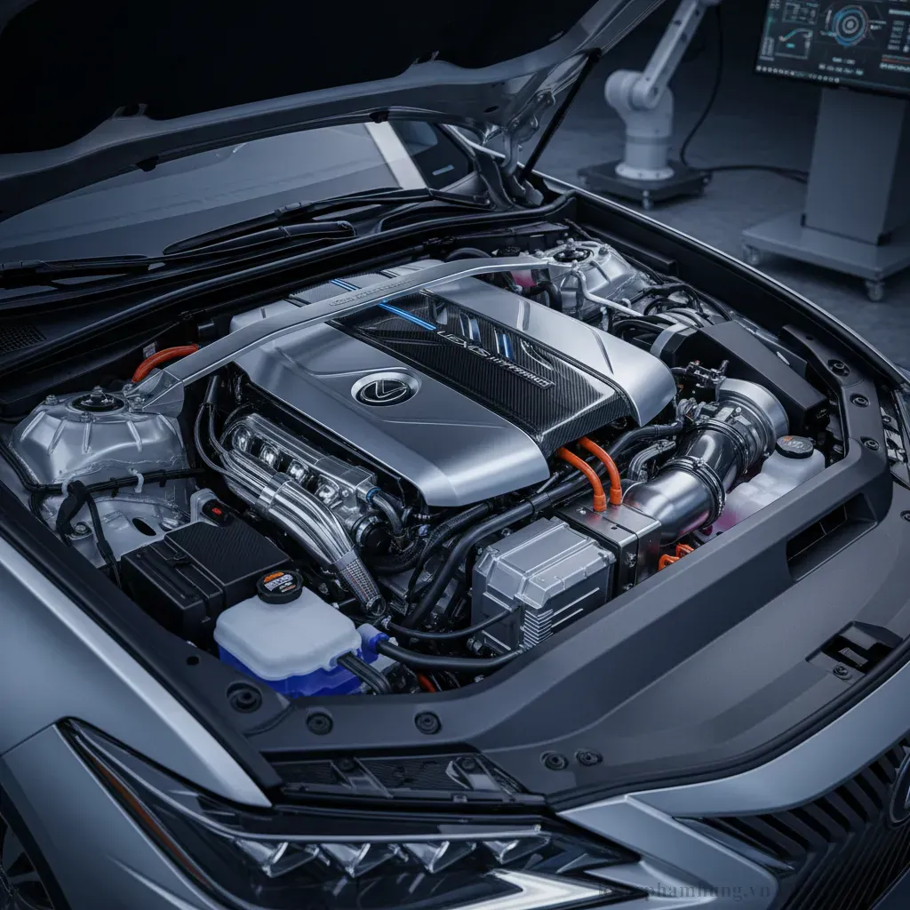 Hệ thống truyền động hybrid ti&ecirc;n tiến của Lexus ES 2026 tối ưu h&oacute;a hiệu quả nhi&ecirc;n liệu v&agrave; c&ocirc;ng suất
