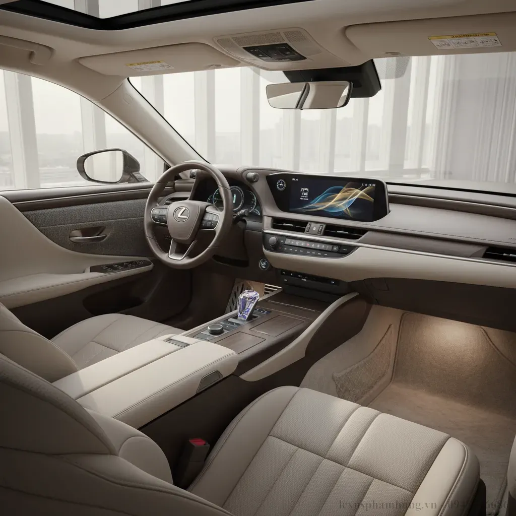 Khoang lái Lexus ES 2026 mang đến trải nghiệm tiện nghi sang trọng và yên tĩnh tuyệt đối
