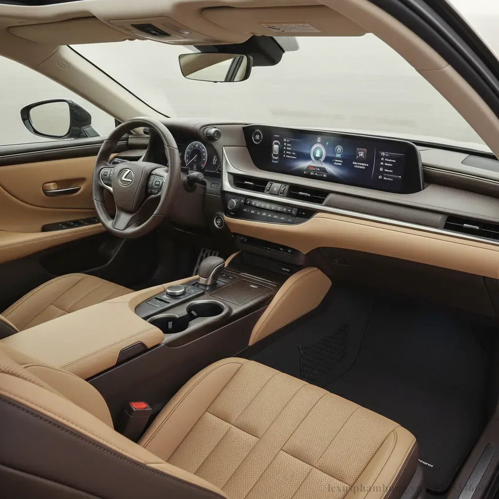 Khoang l&aacute;i sang trọng v&agrave; tiện nghi của Lexus ES 2026