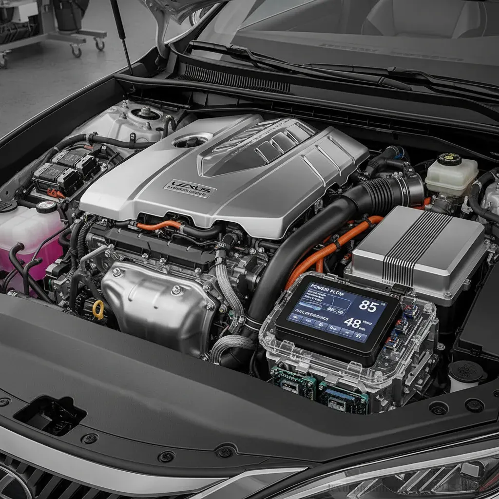 Sức mạnh v&agrave; hiệu quả từ hệ truyền động hybrid ti&ecirc;n tiến của Lexus ES 2026
