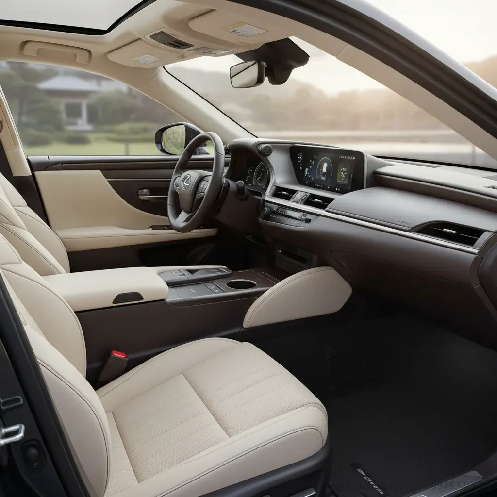 Kh&ocirc;ng gian nội thất Lexus ES 2026 mang lại sự thư th&aacute;i tuyệt đối t&aacute;ch biệt khỏi thế giới b&ecirc;n ngo&agrave;i