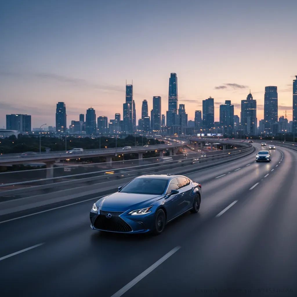 Lexus ES 2026 thể hiện sự ổn định và êm ái trên đường