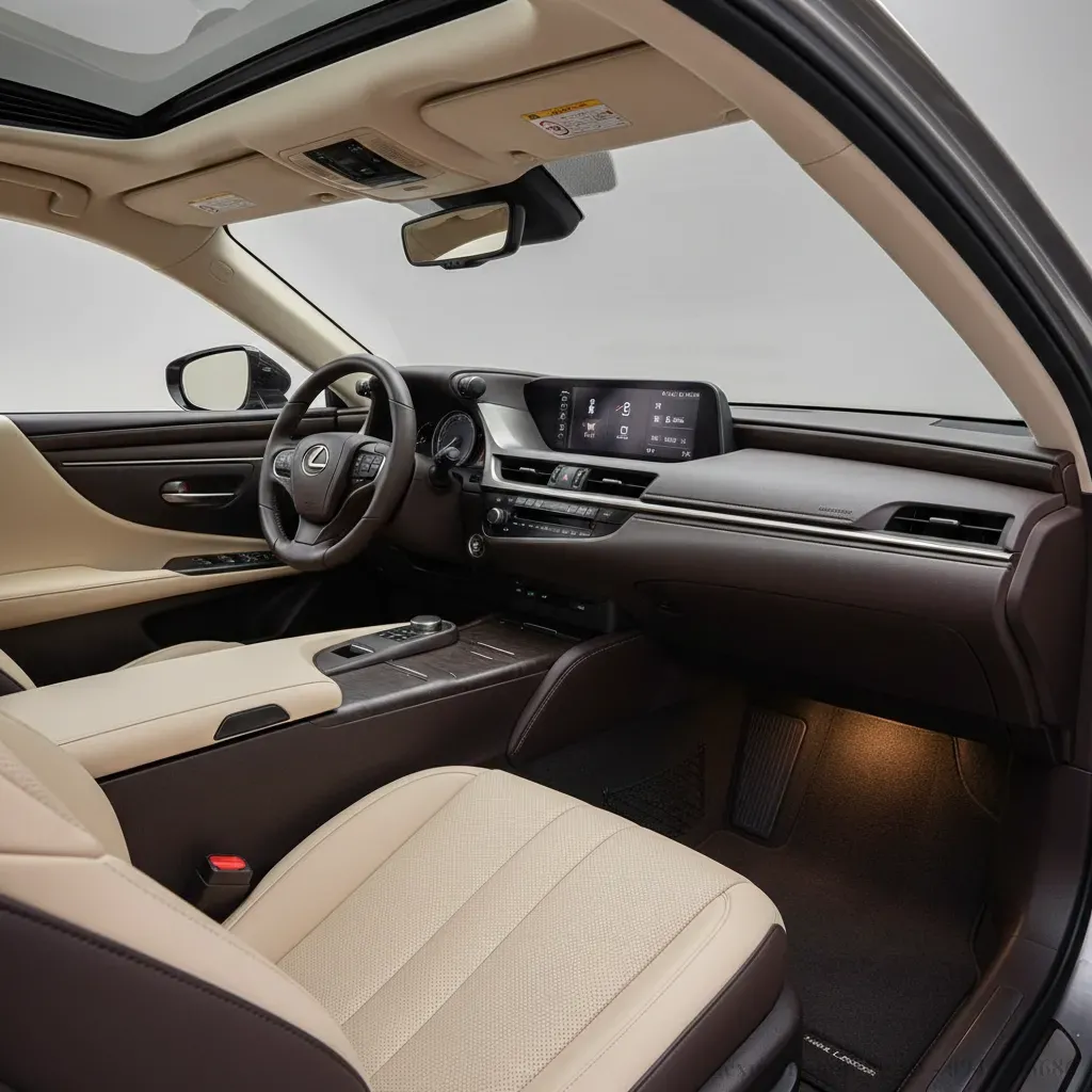 Nội thất Lexus ES 2026 tr&aacute;i ch&uacute; trọng sự thoải m&aacute;i trong khi Audi A6 2026 phải nổi bật với c&ocirc;ng nghệ