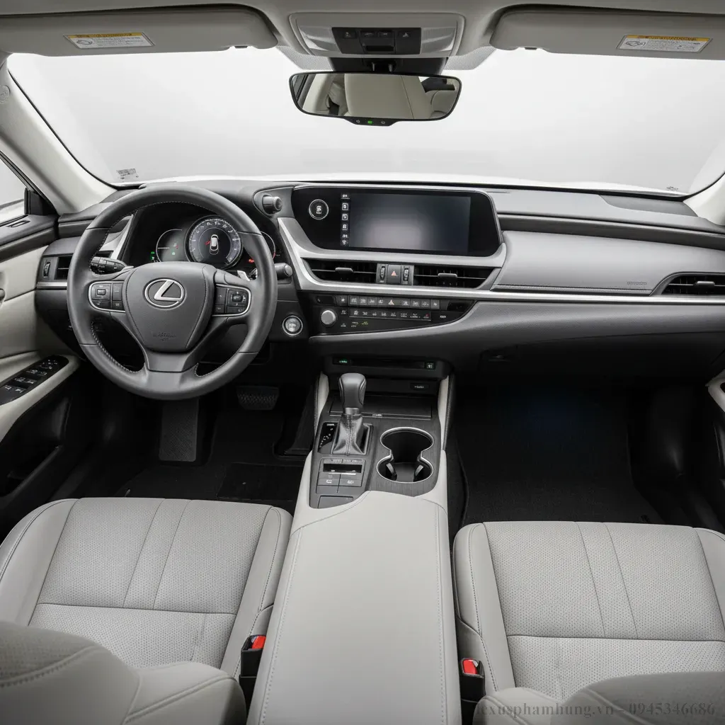 Nội thất Lexus ES 2026 phi&ecirc;n bản ti&ecirc;u chuẩn vẫn giữ được sự sang trọng v&agrave; tiện nghi
