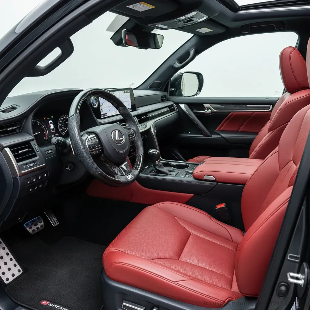 Nội thất F Sport Handling với ghế thể thao v&agrave; c&aacute;c chi tiết độc đ&aacute;o