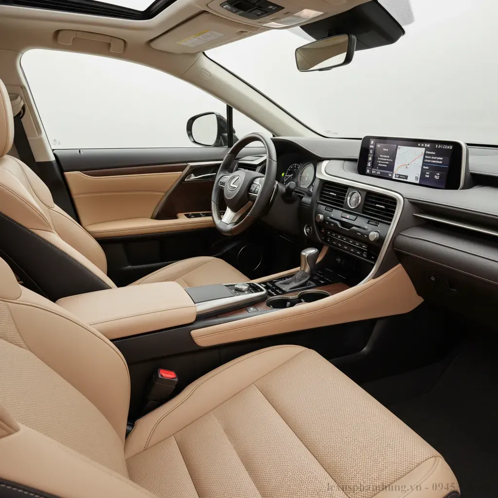 Khoang lái sang trọng và hiện đại của Lexus RX350h Premium