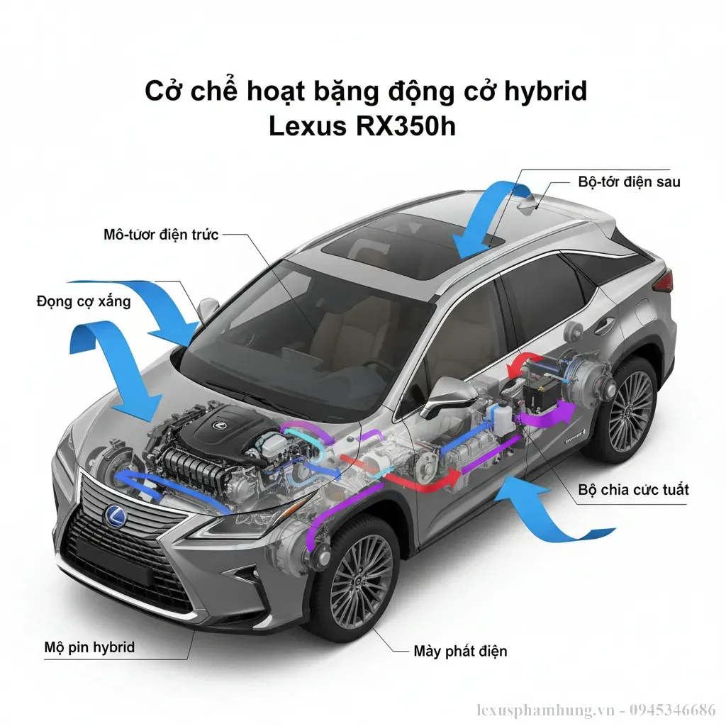 Cơ chế vận hành thông minh của Lexus Hybrid Drive