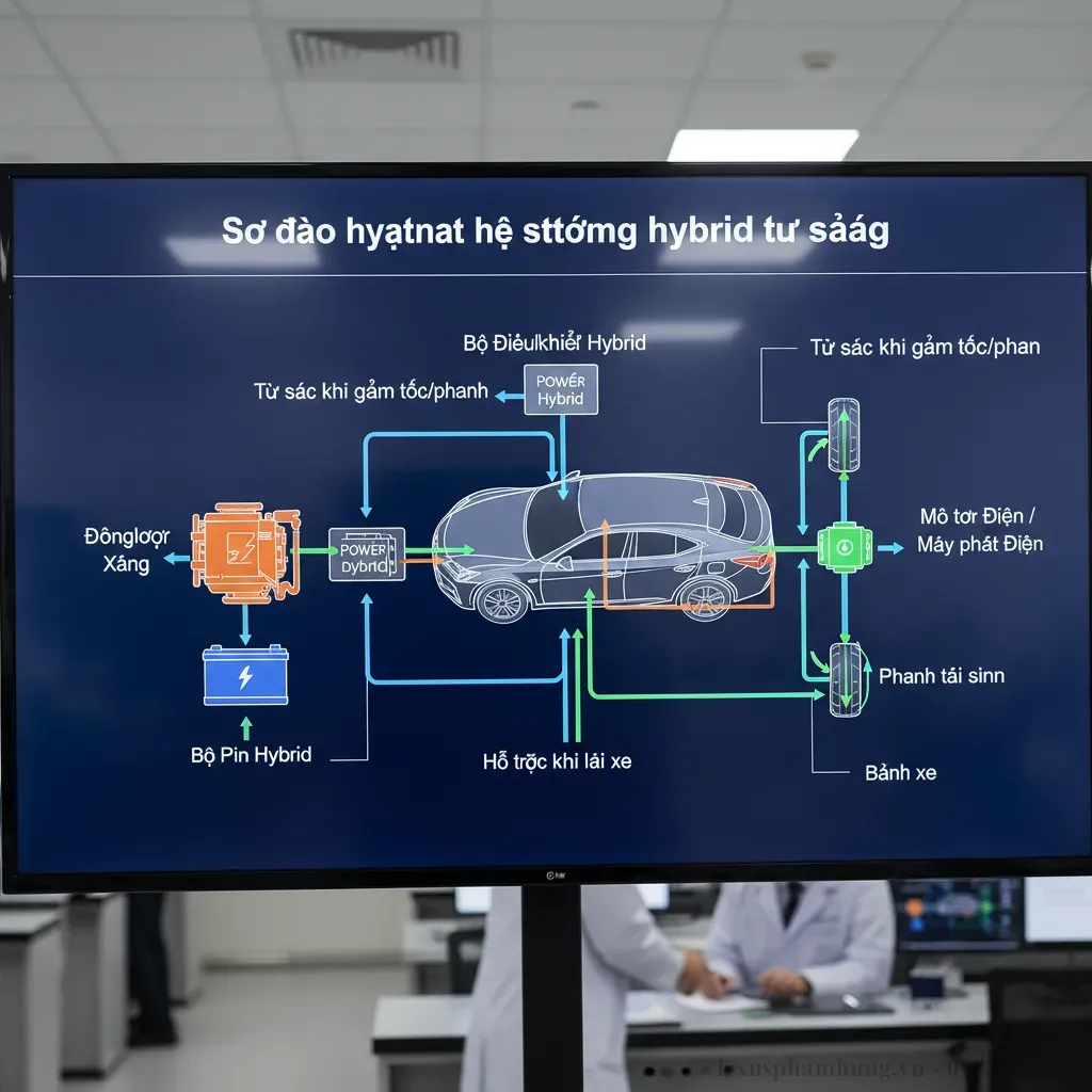 Hệ thống Hybrid tự sạc của Lexus RX350h hoạt động thông minh và hiệu quả