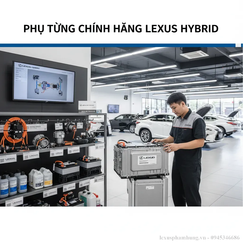 Sử dụng phụ tùng chính hãng đảm bảo chất lượng và tuổi thọ cho Lexus Hybrid của bạn
