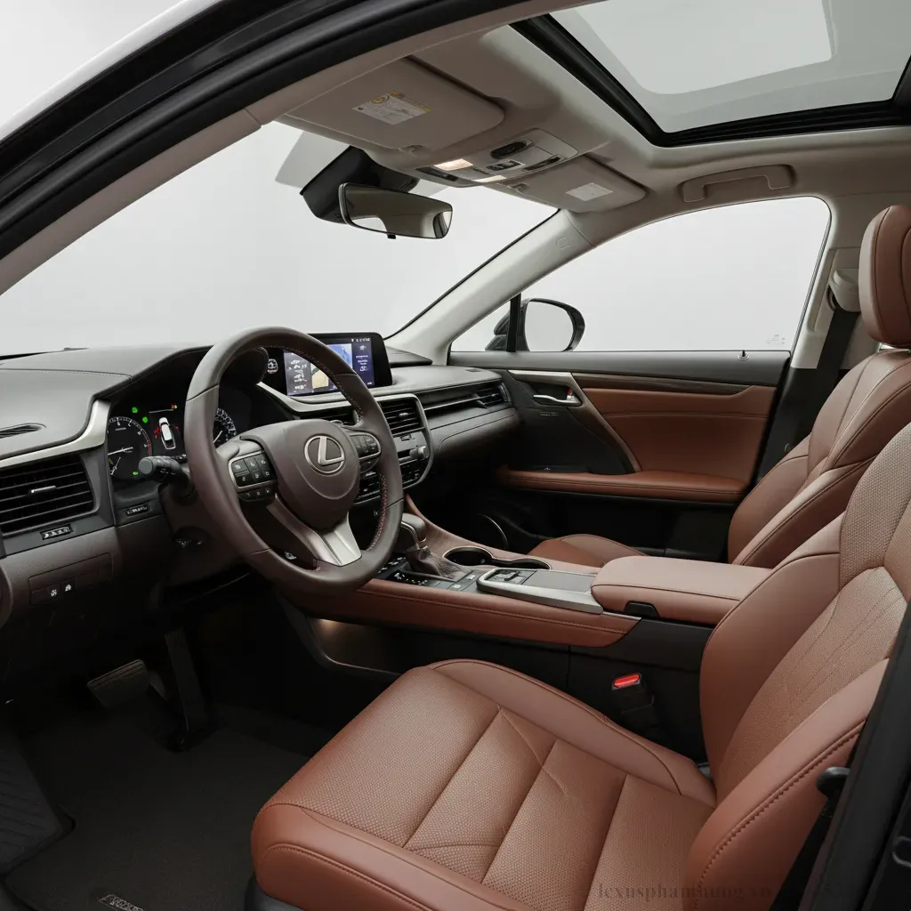 Kh&ocirc;ng gian nội thất đẳng cấp v&agrave; tiện nghi của Lexus RX350h