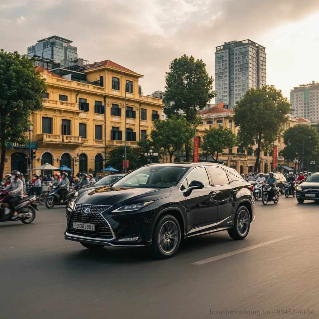 Trải nghiệm l&aacute;i thử Lexus RX350h tr&ecirc;n đường phố H&agrave; Nội