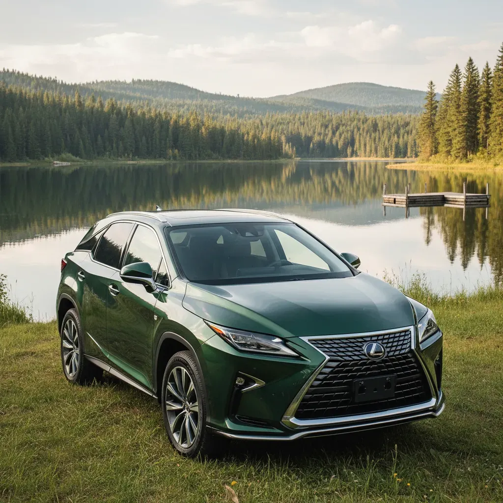 Sắc xanh Nori Green Pearl của Lexus RX350 mang vẻ đẹp cổ điển và gần gũi