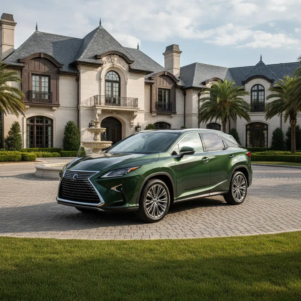 Lexus RX350 màu xanh rêu Sự kết hợp hoàn hảo giữa sang trọng và độc đáo