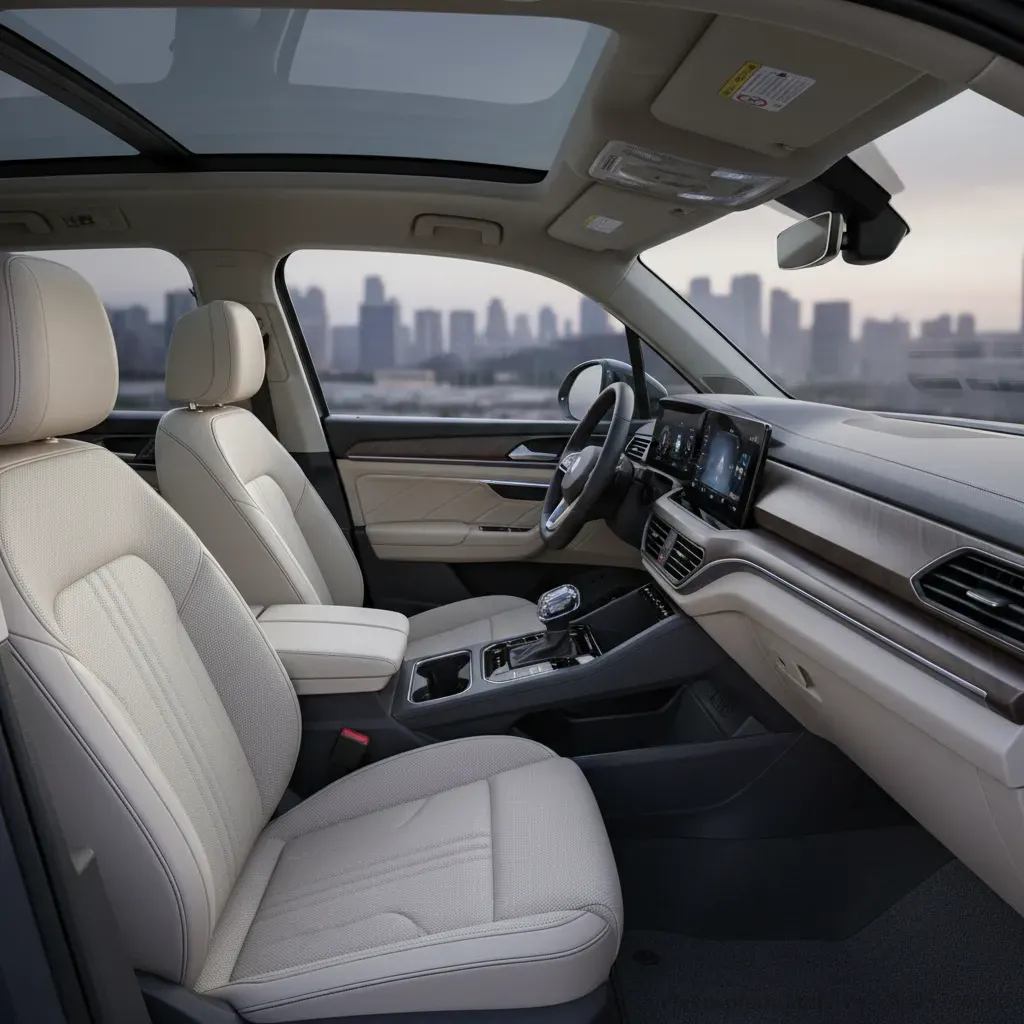 Khoang nội thất rộng r&atilde;i v&agrave; đẳng cấp của Volkswagen Teramont Pro 2026