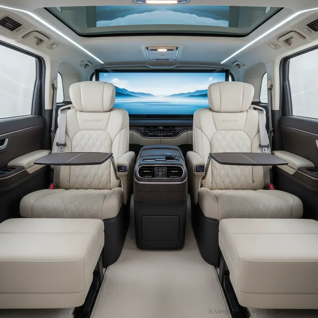 Nội thất sang trọng và tiện nghi của Lexus LM 2026 tập trung vào trải nghiệm hành khách